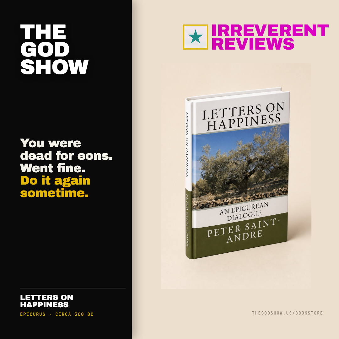 Letters on Happiness — Irreverent Reviews card