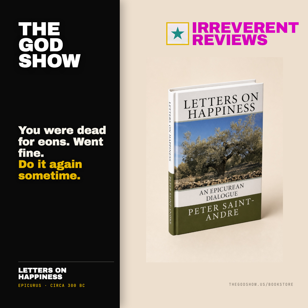 Letters on Happiness — Irreverent Reviews card